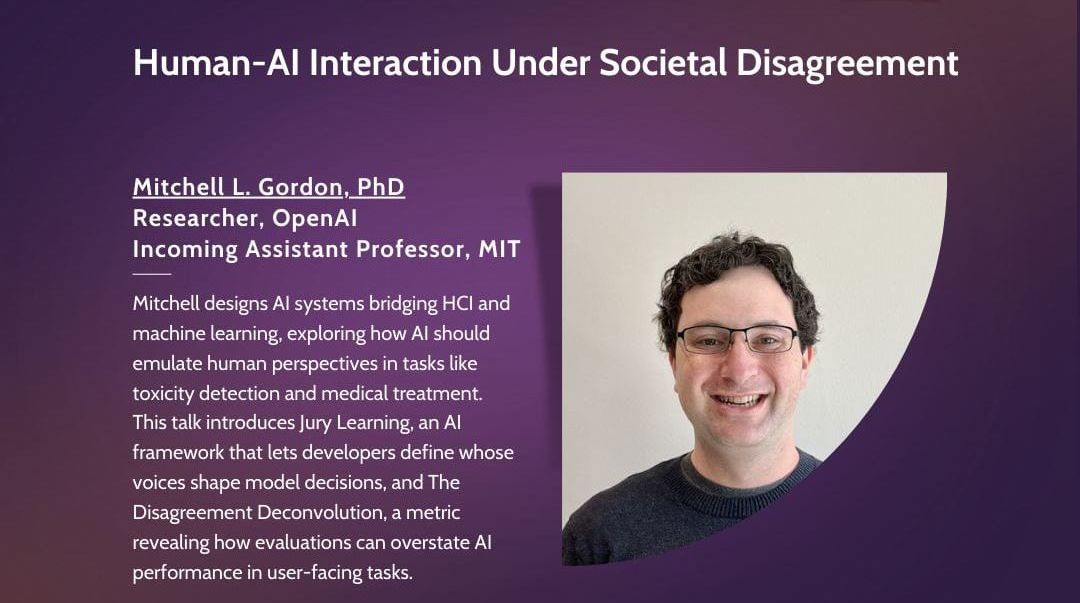 Human-AI Interaction Under Societal Disagreement
