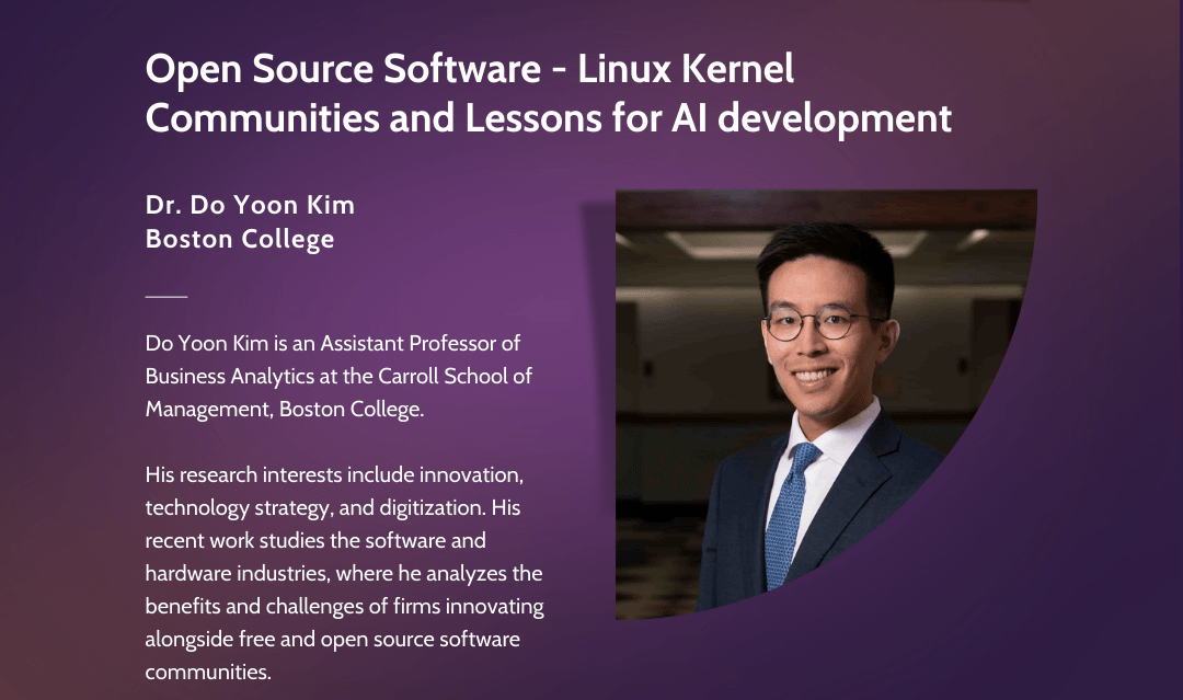 Open Source Software – Linux Kernel Communities and Lessons for AI development